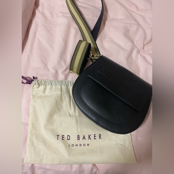 Ted Baker Branded Darcell Webbing Satchel Cross Body Bag (black) - Picture 8 of 10